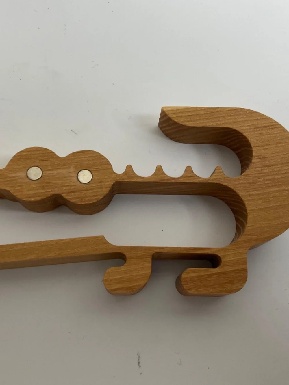 MR. ART CROCODILE-SHAPED WOODEN TOASTER TONGS~NEW!